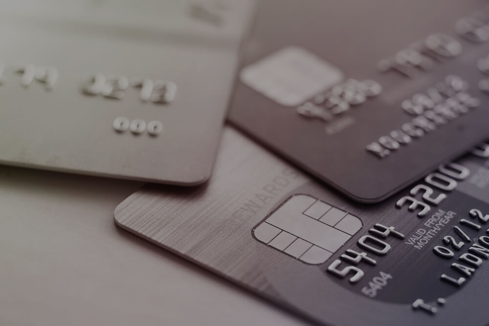 credit card closeup